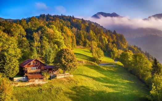 Alps Chalet with Sauna & Yoga Terrace